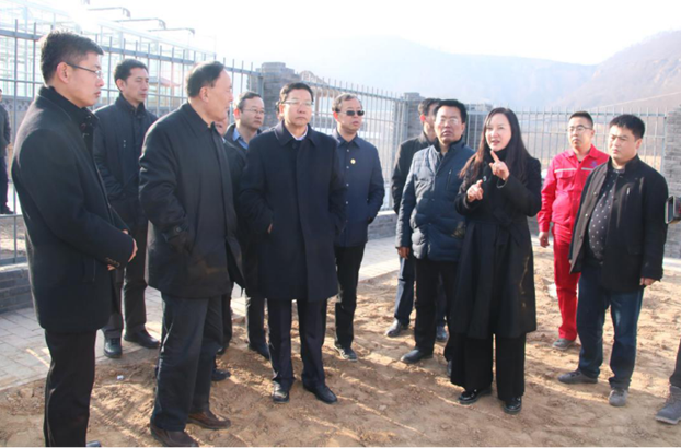 中央第六环保督察组视察康坪村给排水及生涯污水处理工程