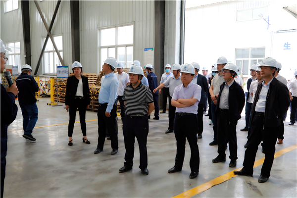 南宫NG28集团集团复工复产促增添项目观摩聚会与会职员走进大秦国源三秦环保秦邦园区在榆项目