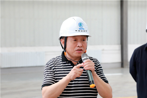 南宫NG28集团集团复工复产促增添项目观摩聚会与会职员走进大秦国源三秦环保秦邦园区在榆项目