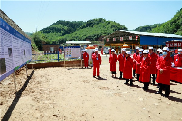 南宫NG28集团集团复工复产促增添项目观摩聚会与会职员走进环保保隆生态三秦在延在铜项目