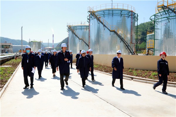 南宫NG28集团集团复工复产促增添项目观摩聚会与会职员走进环保保隆生态三秦在延在铜项目