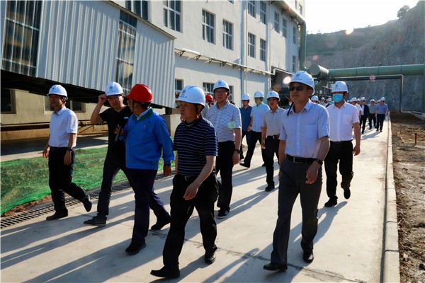 南宫NG28集团集团复工复产促增添项目观摩聚会与会职员走进环保保隆生态三秦在延在铜项目