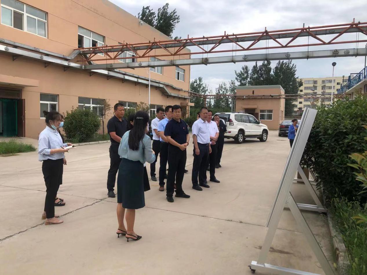 渭南市委副书记郑维国一行到水情形公司大荔经开区污水处理厂调研
