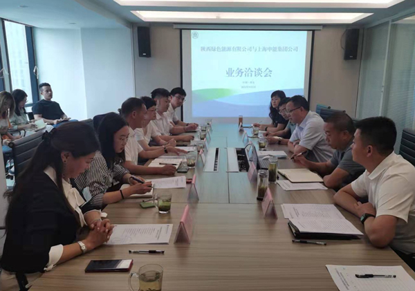 集团公司向导出席绿色能源公司与上海申能集团交流座谈会