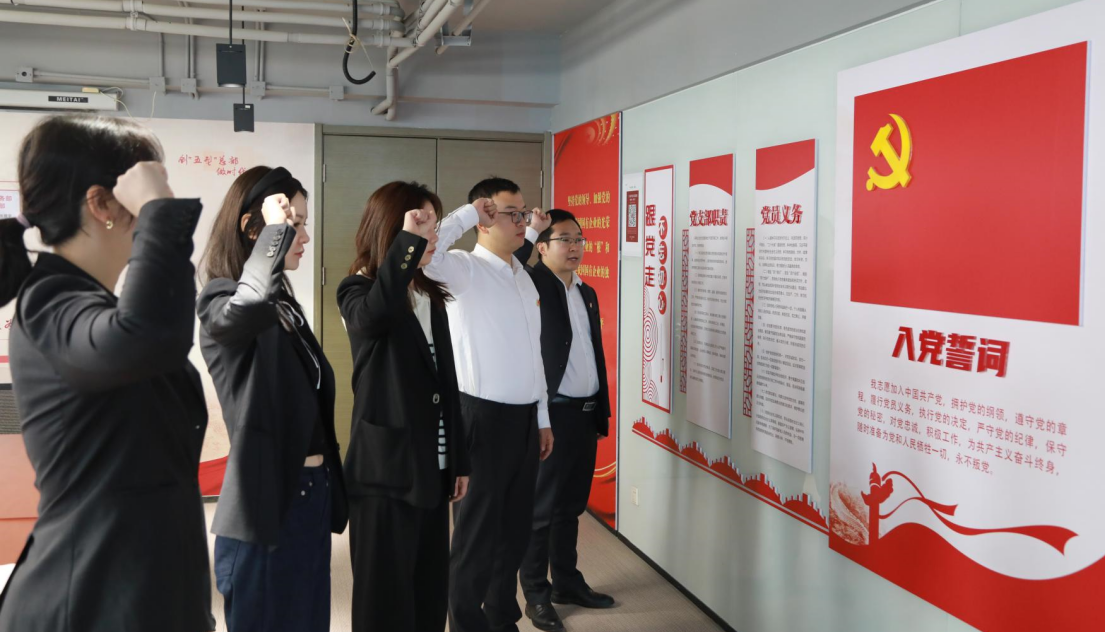 南宫NG28集团集团总部党委举行新党员入党宣誓仪式